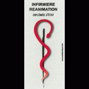 Caducée Infirmier(e) Réanimation Diplômé(e) d'État