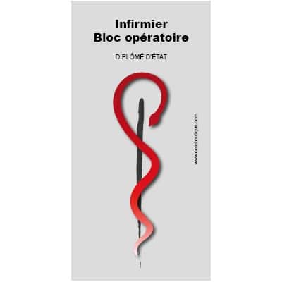 Caducée Infirmière(ier) Bloc opératoire Diplômé(e) d'Etat