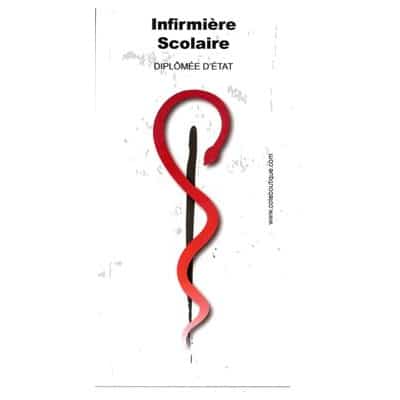 Caducée infirmière(ier) scolaire Diplômé(e) d'Etat